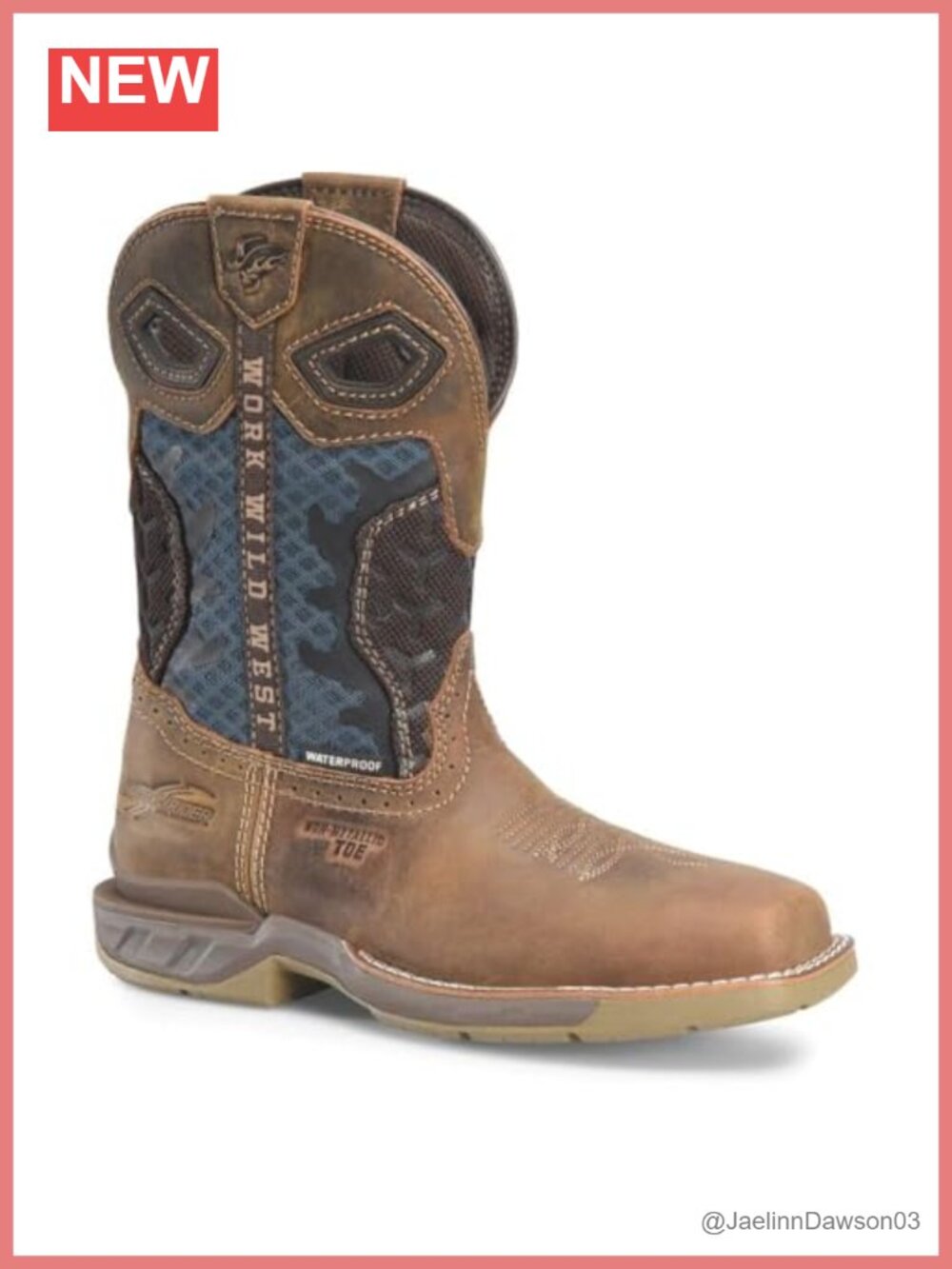 Leather Composite Toe Waterproof Work Boots Roper Style